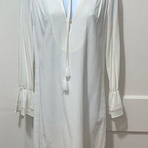 Trina Turk Cover Up Dress Women XS Tunic Lined Sheer Beach Minimalist Simple